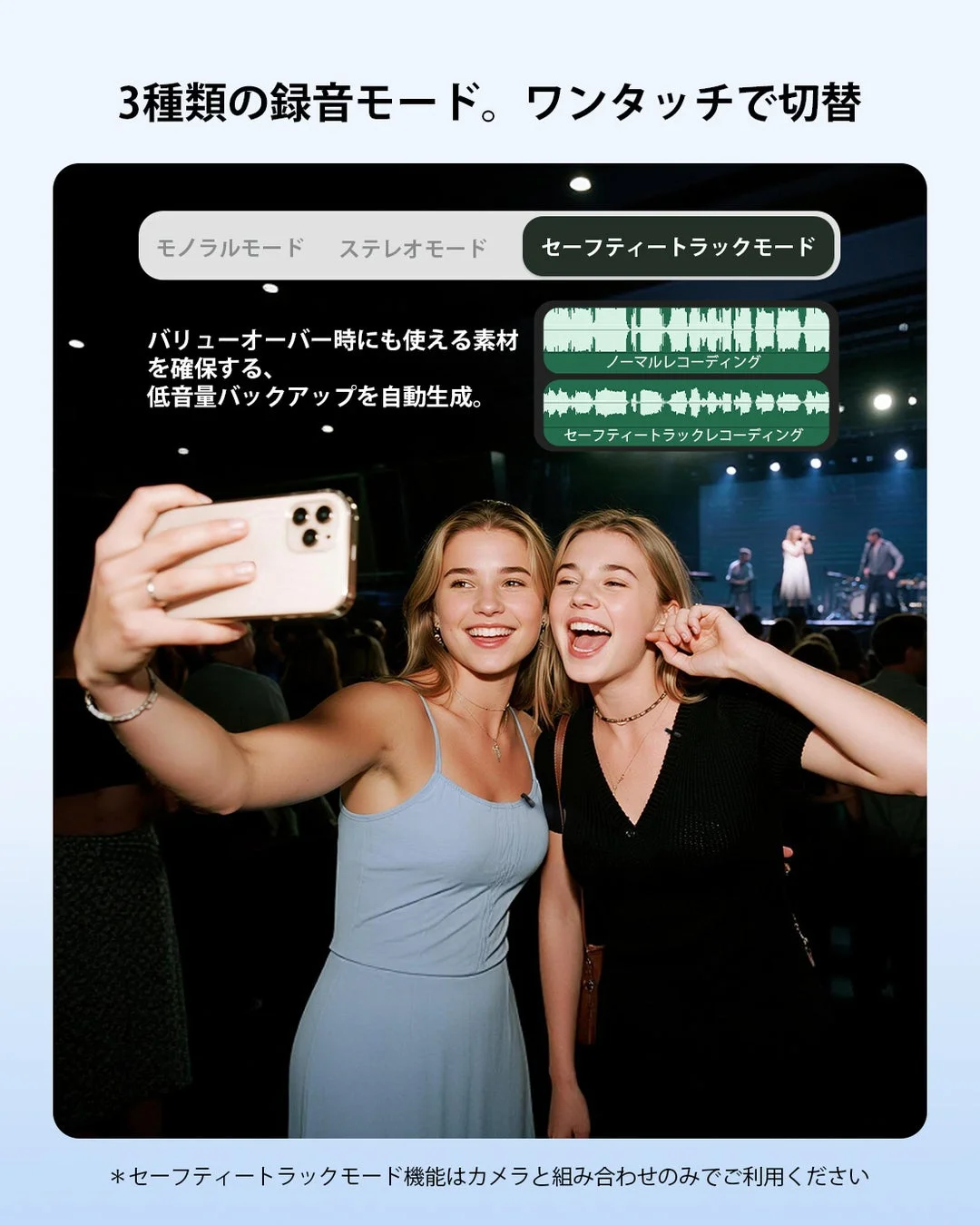 3種類の録音モード