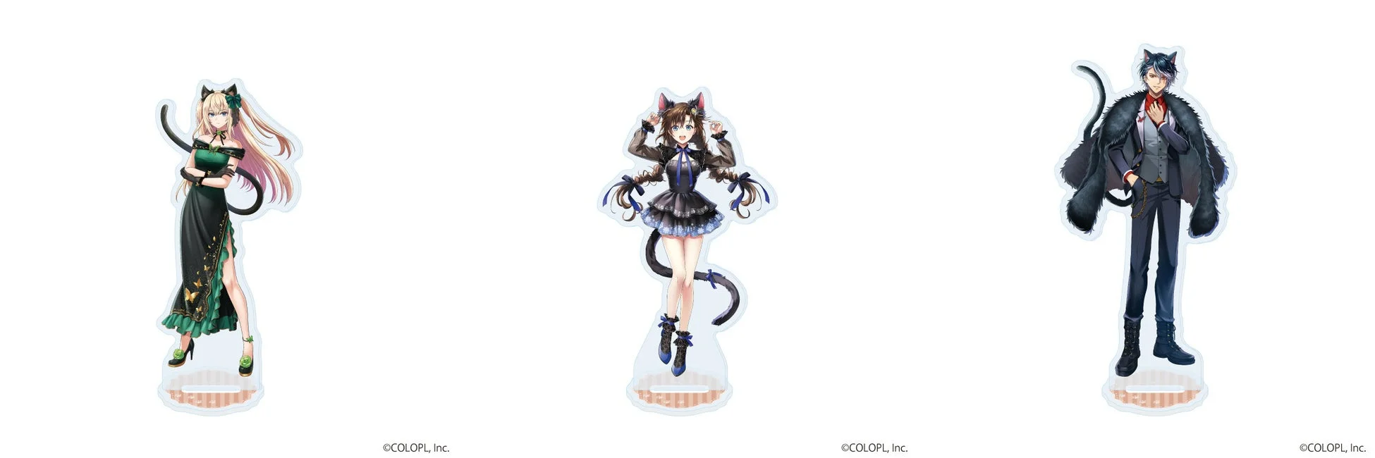 猫耳キャラクターのアクリルスタンド