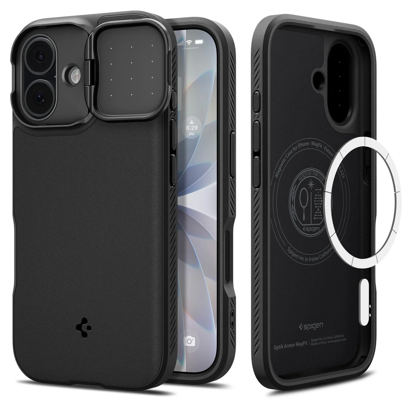iPhone 12/13シリーズ用のSpigen Optik Armor MagFitケース