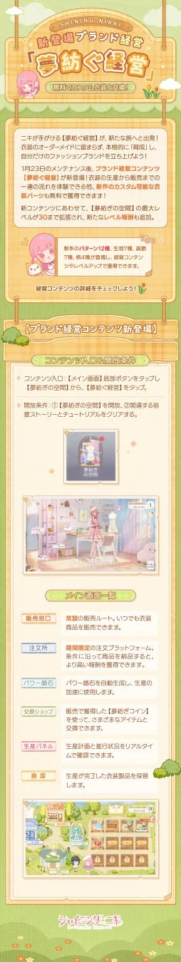 新機能『ブランド経営【夢紡ぐ経営】』