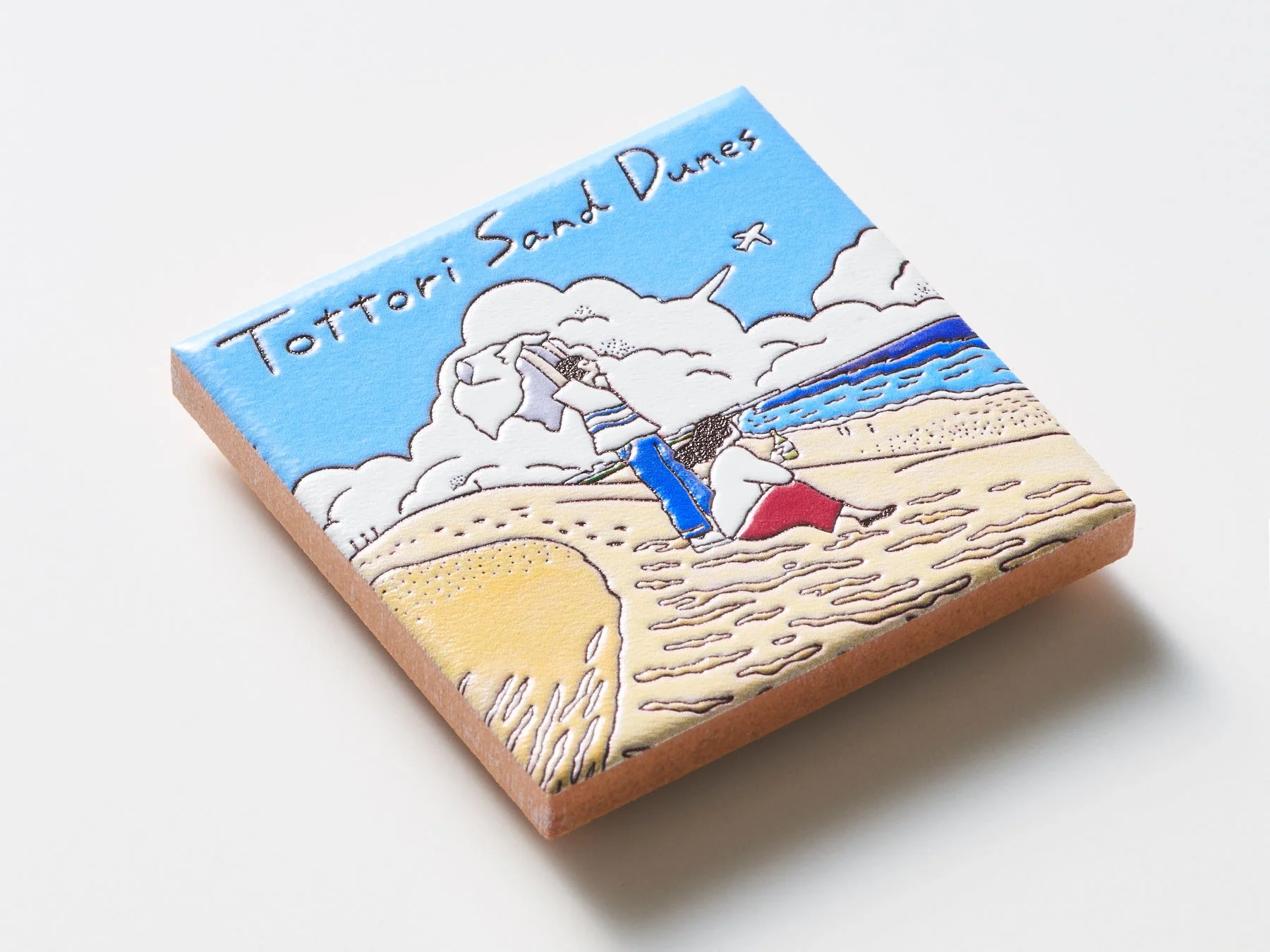 鳥取砂丘の風景イラスト