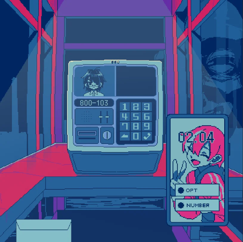 通信ボックス内の様子