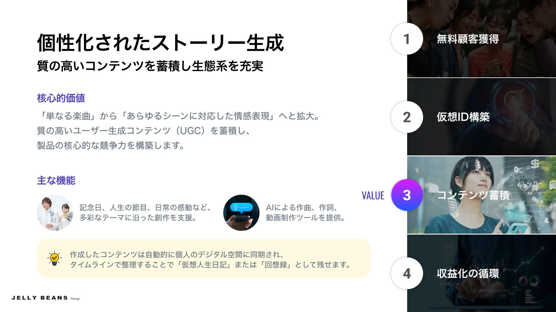 コンテンツ蓄積