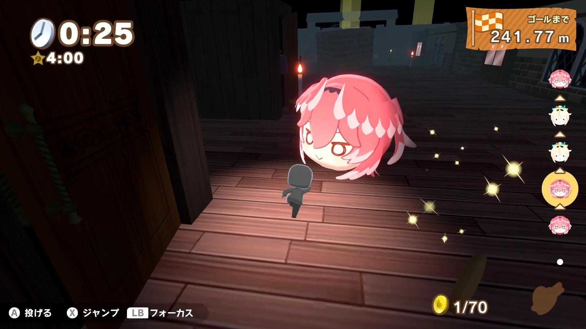 秘密結社holoXコラボステージのゲーム画面