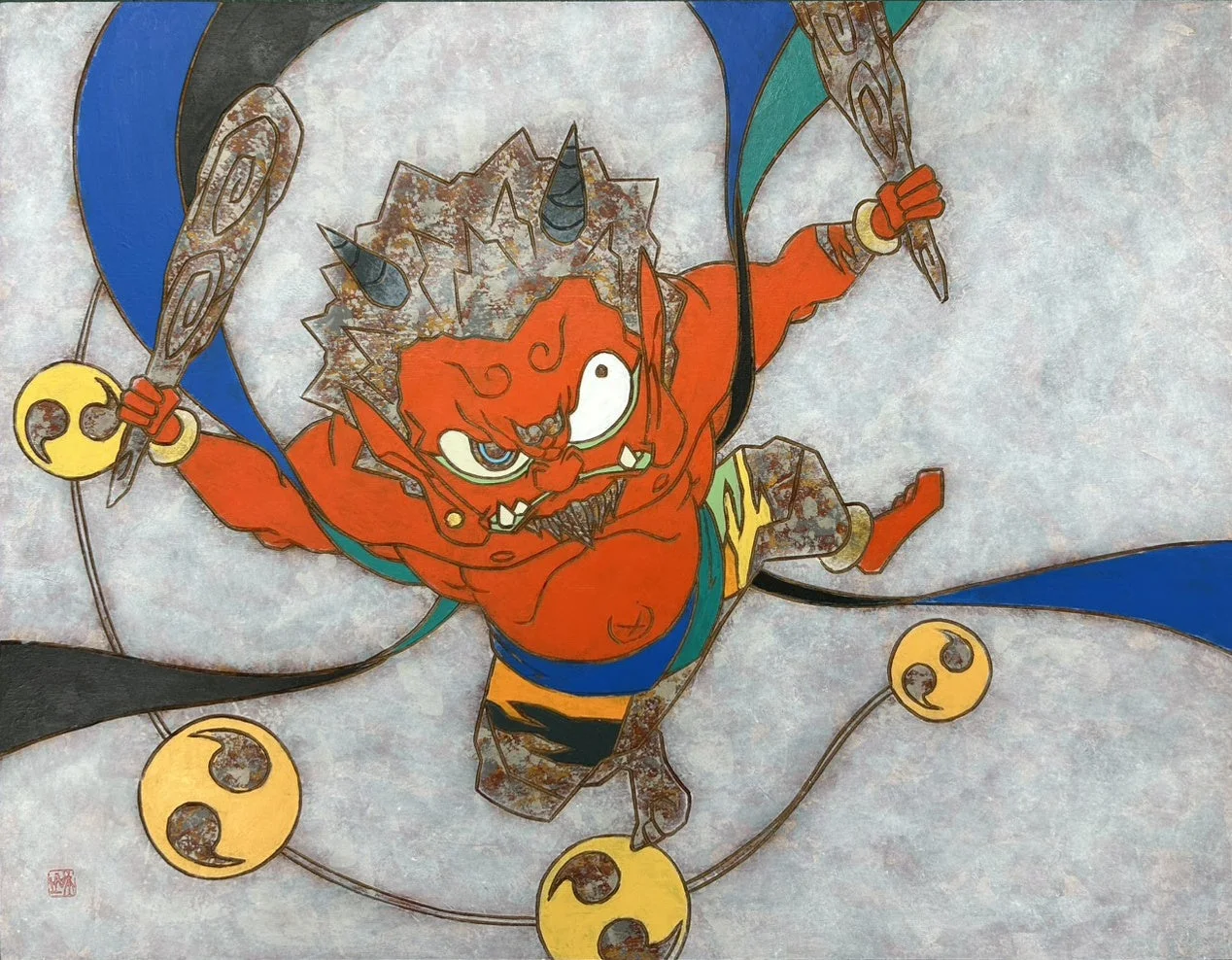 瀧下和之氏の鬼の絵画作品