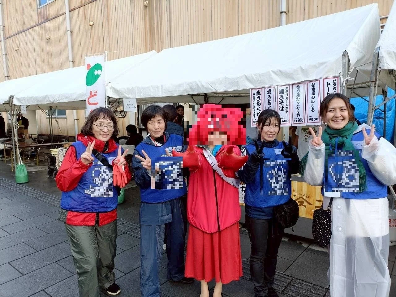 「NEC能登がっぱ応援隊」の活動の様子