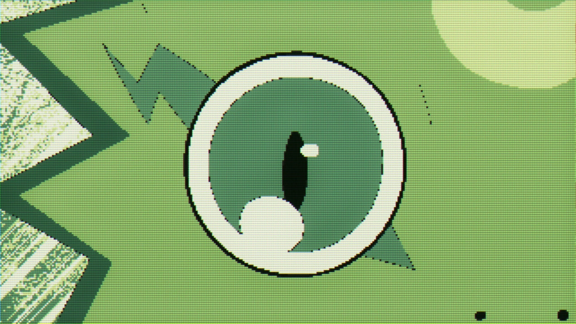 ピクセルアートのモンスターの目