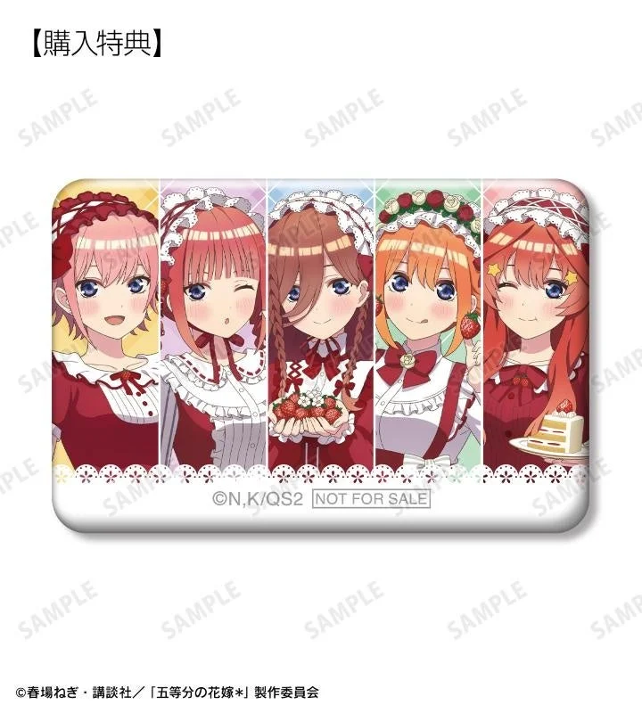 【購入特典】描き下ろし 集合 ショートケーキイメージコーデver. スクエア缶バッジ AMNIBUS限定特典