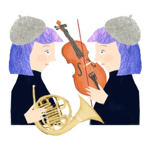 双子座のイラスト