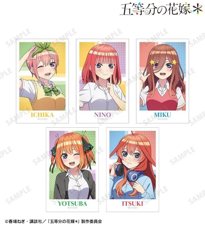 描き下ろし 衣装交換ver. 第2弾 インスタントカメラ風イラストカード5枚セット