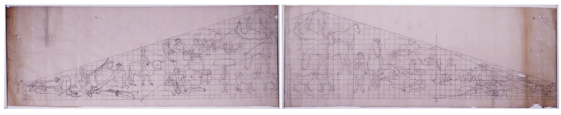 壁画《自由》の下絵