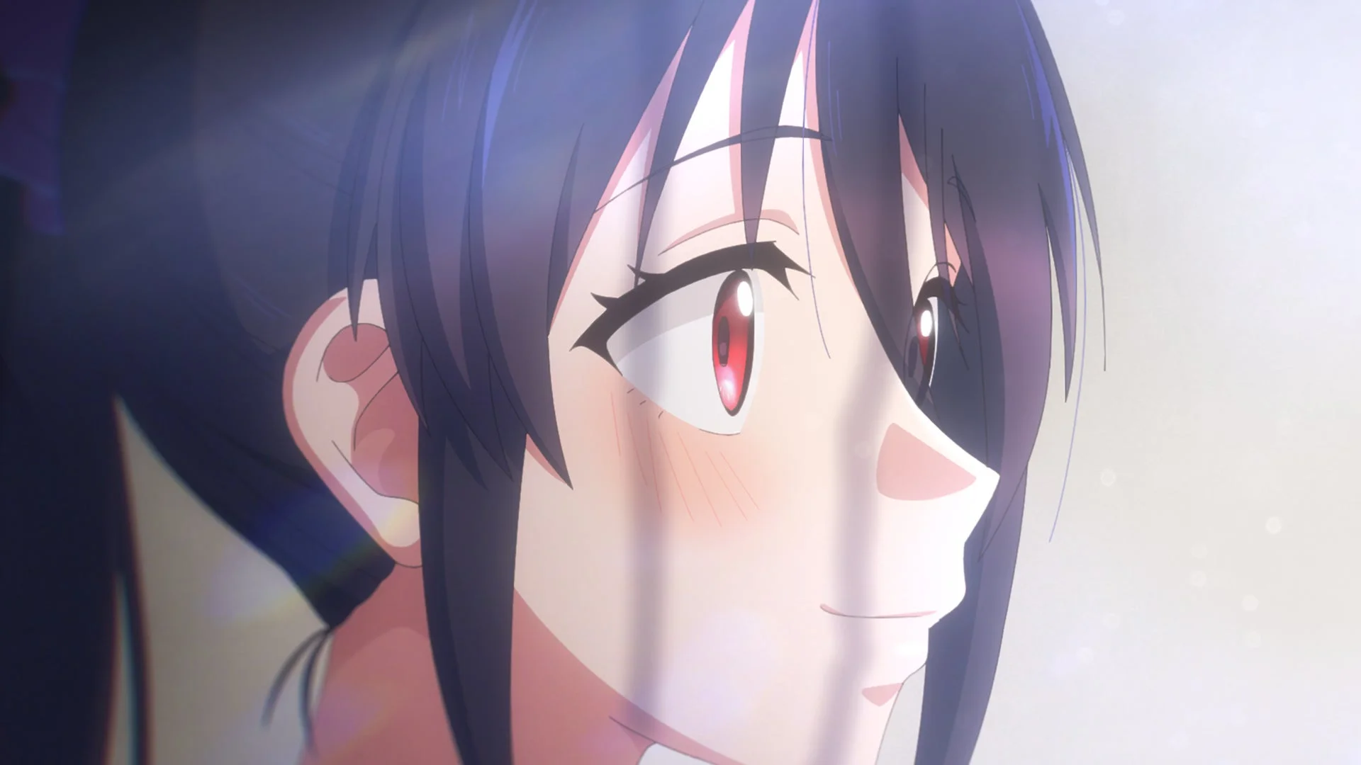 黒髪の少女の横顔