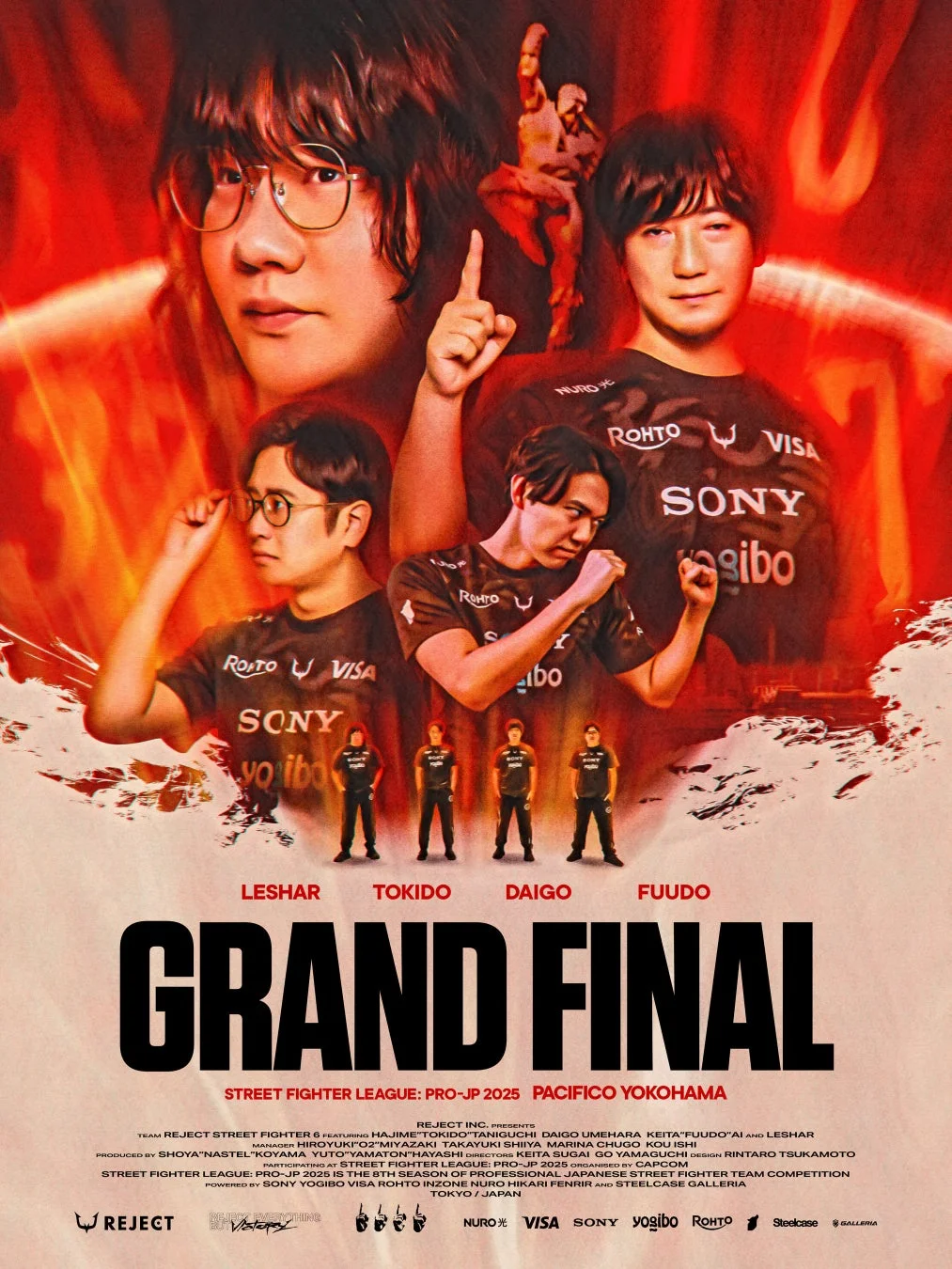 eスポーツチーム「REJECT」、『ストリートファイターリーグ: Pro-JP 2025』グランドファイナル