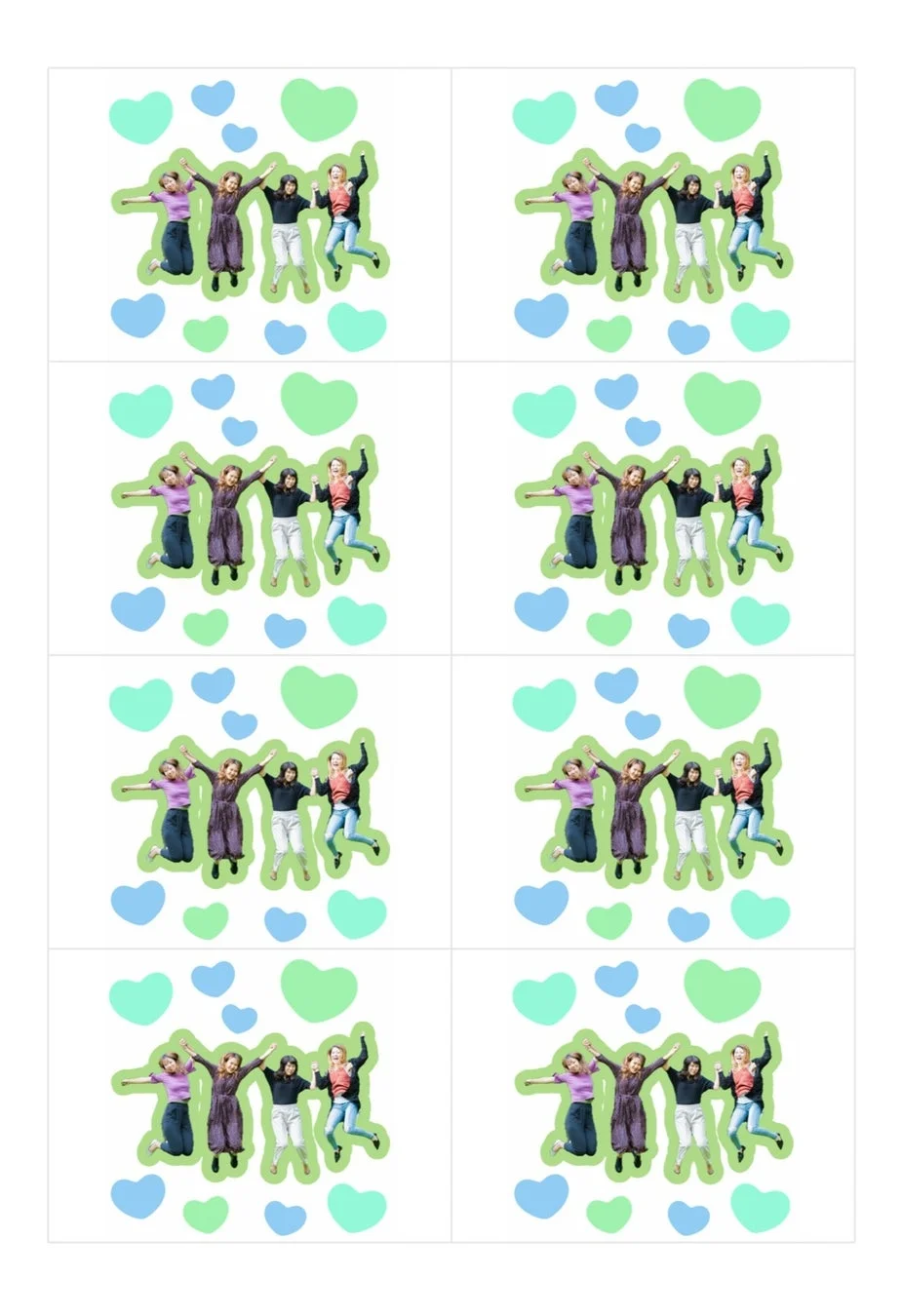 楽しいフレークシールデザイン