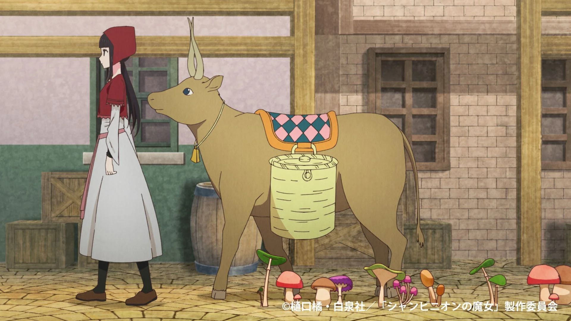 赤いケープの少女と動物