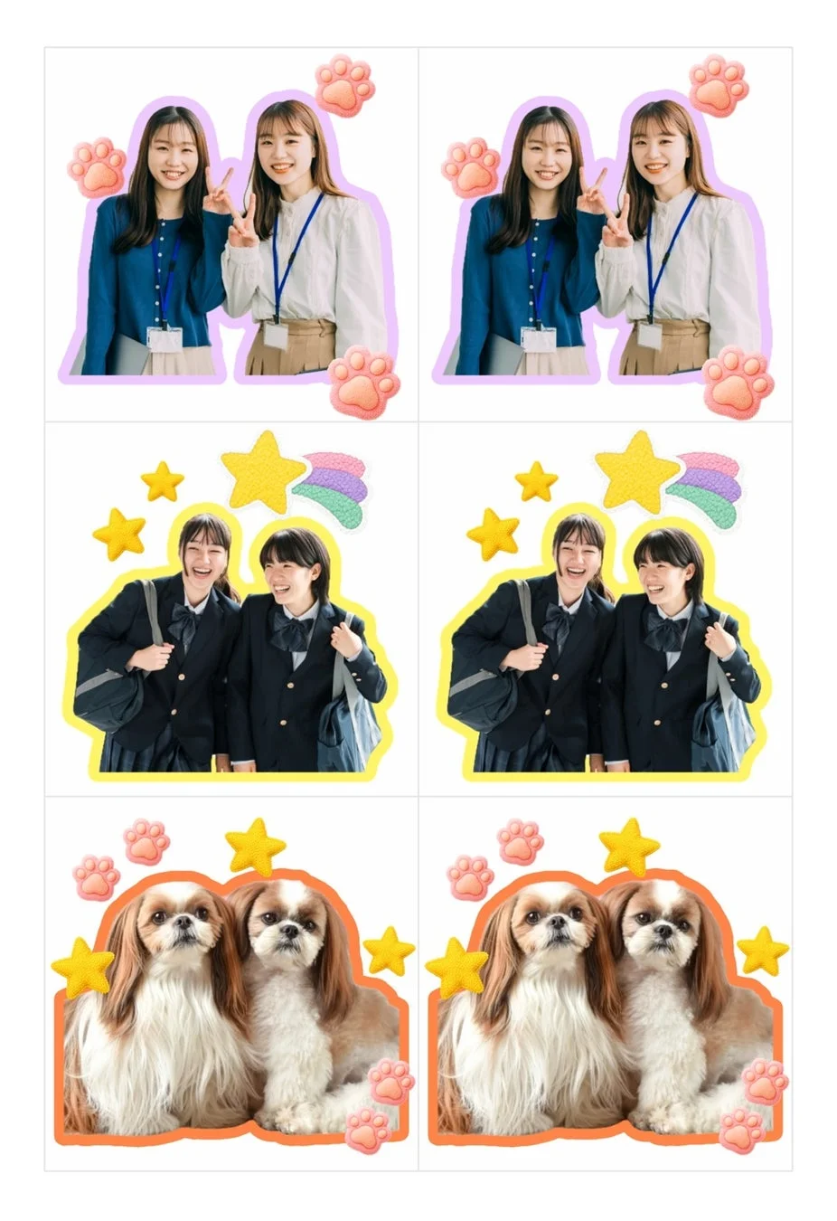 フレークシール作例