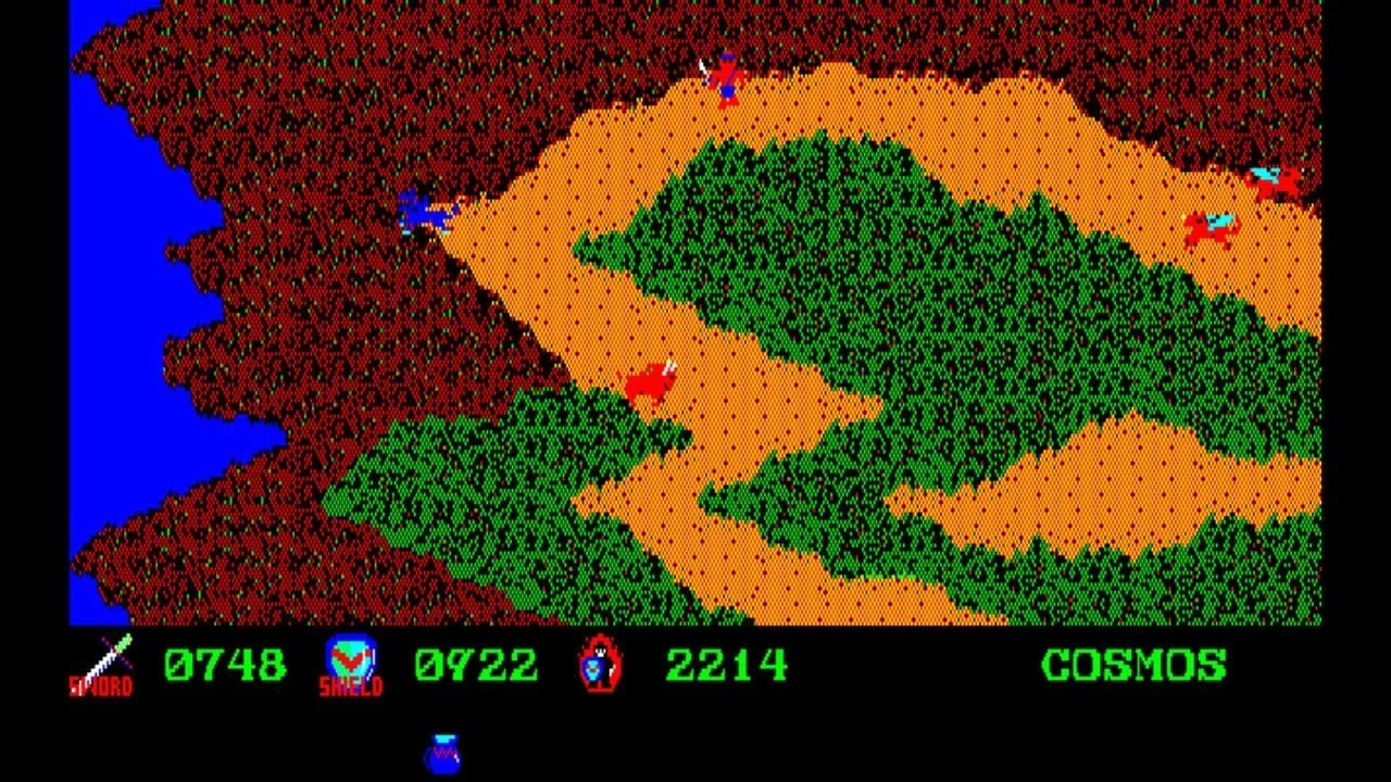 レトロゲームのゲーム画面