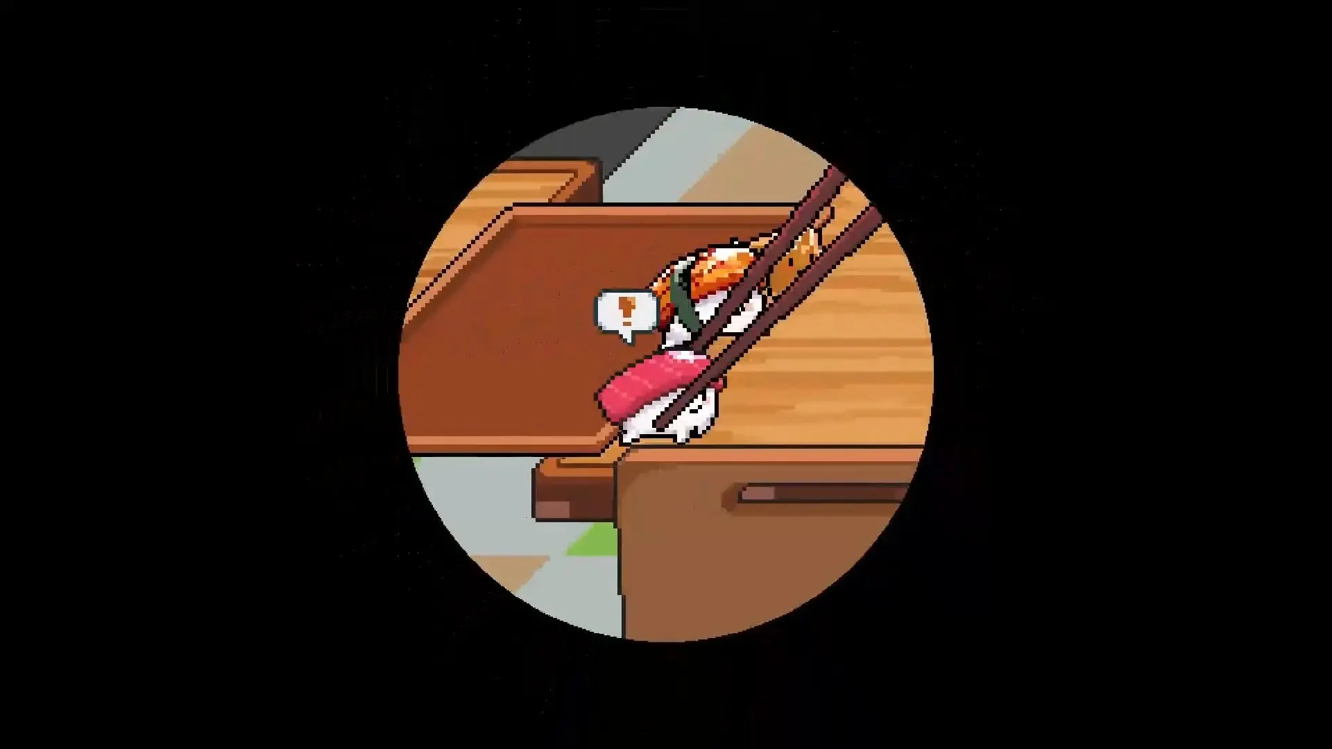 箸でつままれる寿司