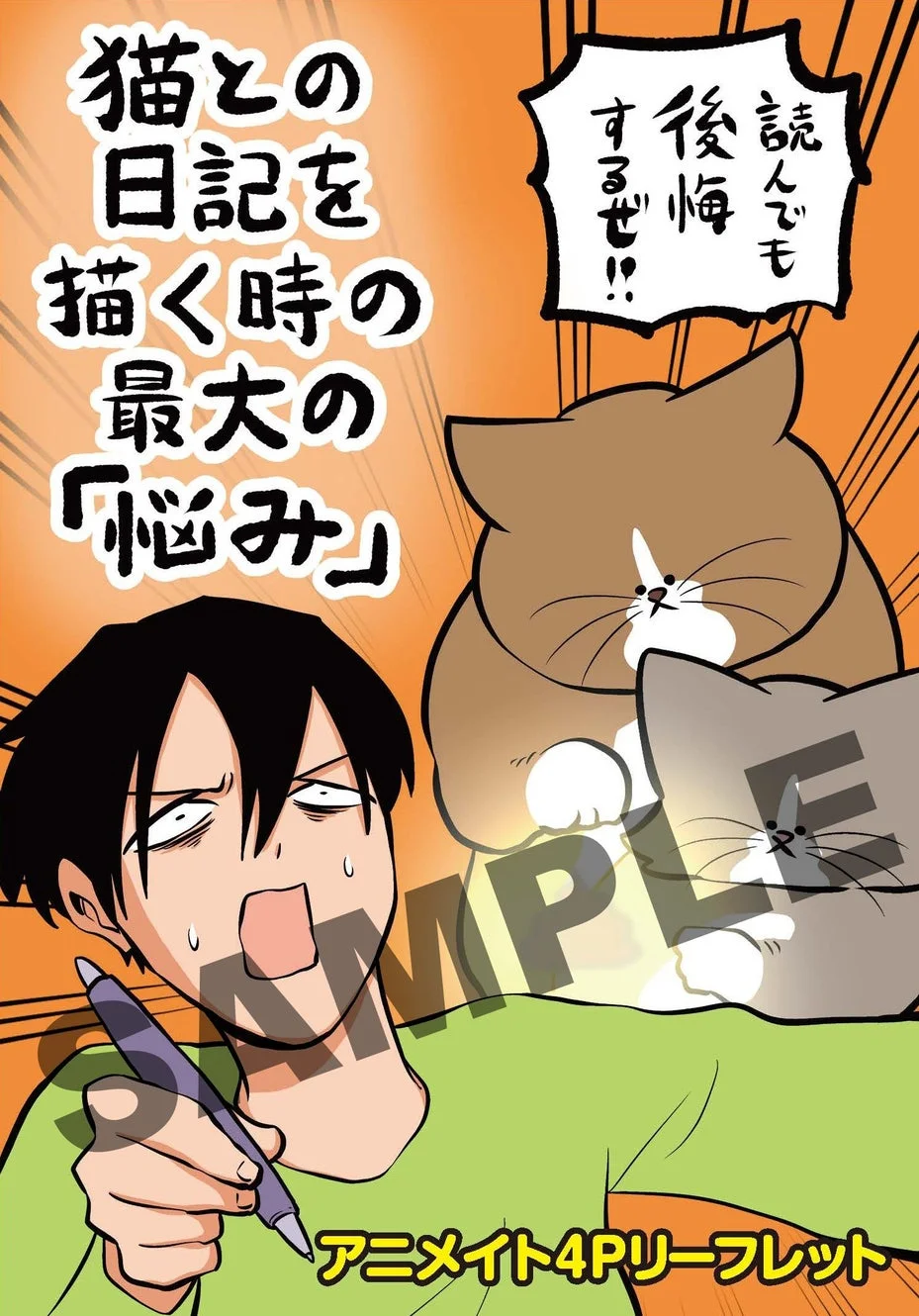 アニメイト特典 描き下ろし入りB6サイズ4Pリーフレット