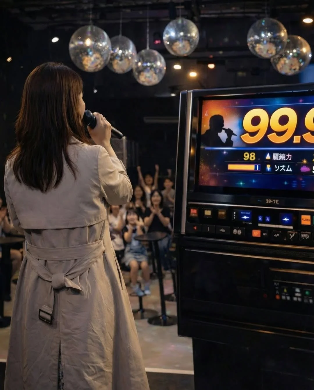 カラオケのスコア画面