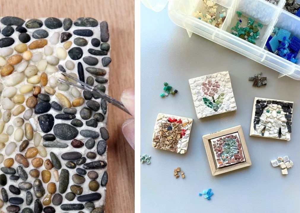 モザイク制作風景