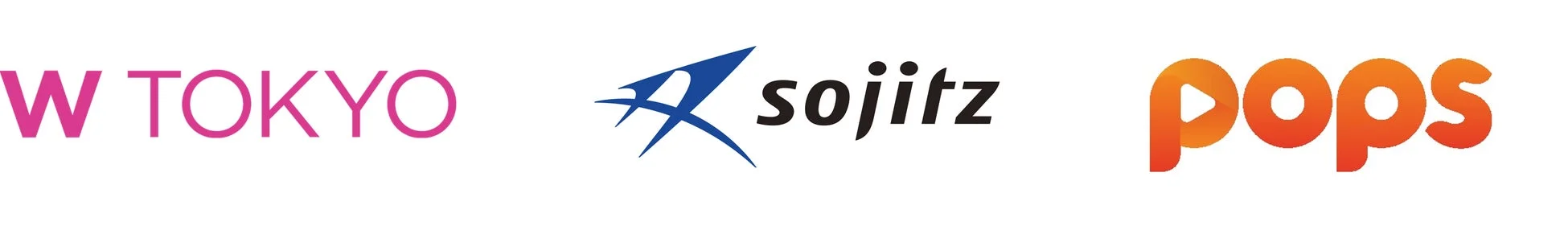 W TOKYO、双日、POPSのロゴ
