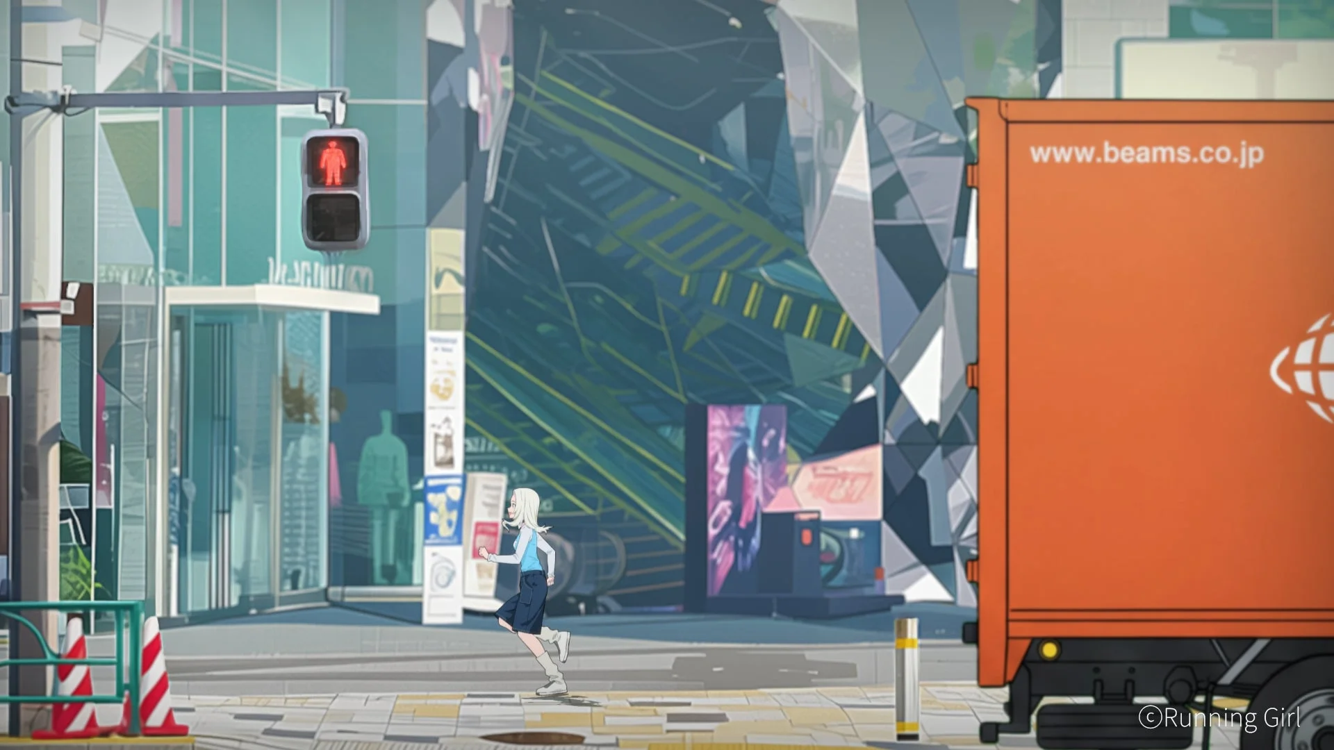 原宿を走るMichiko