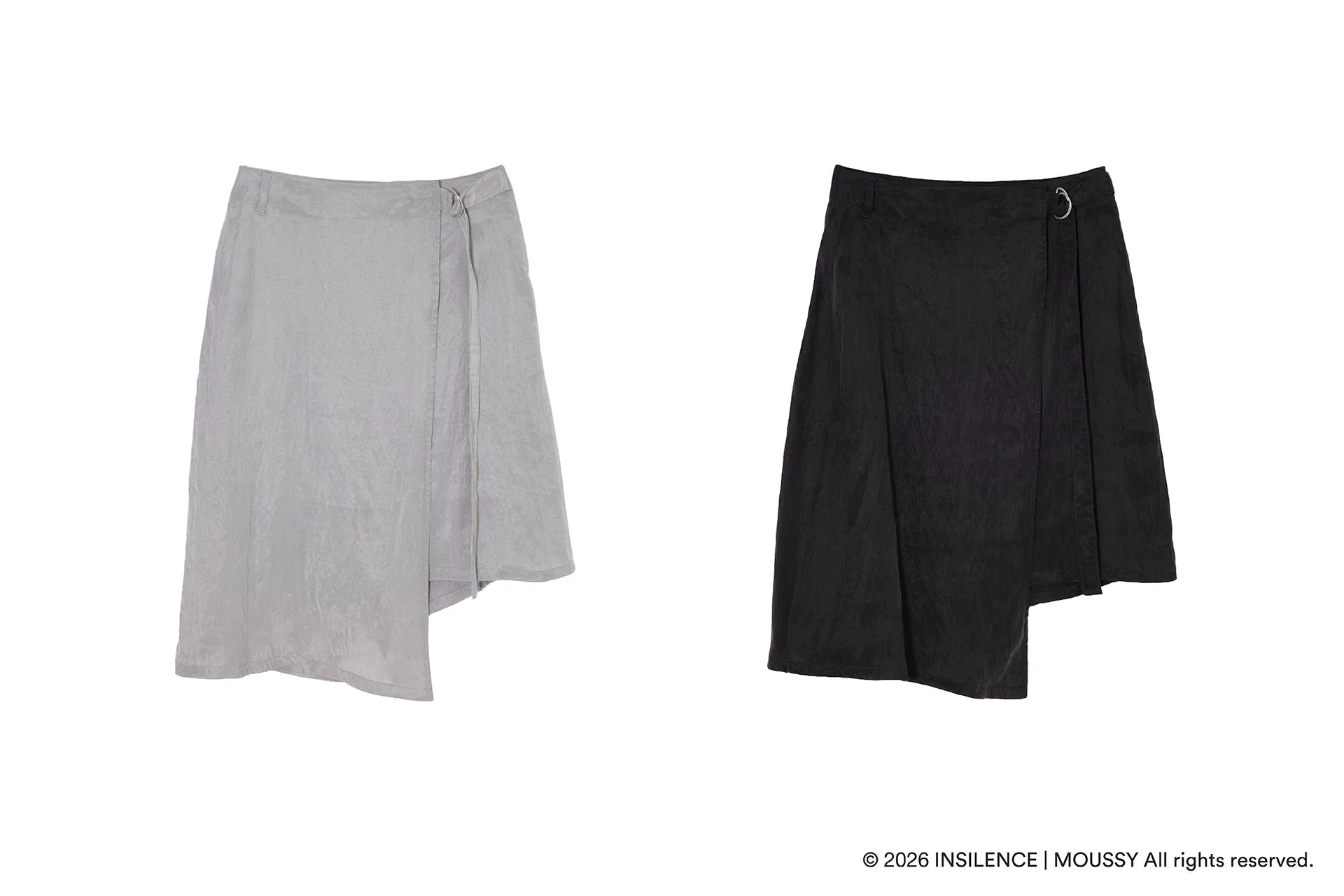 INSILENCE REVER WRAP SKIRT