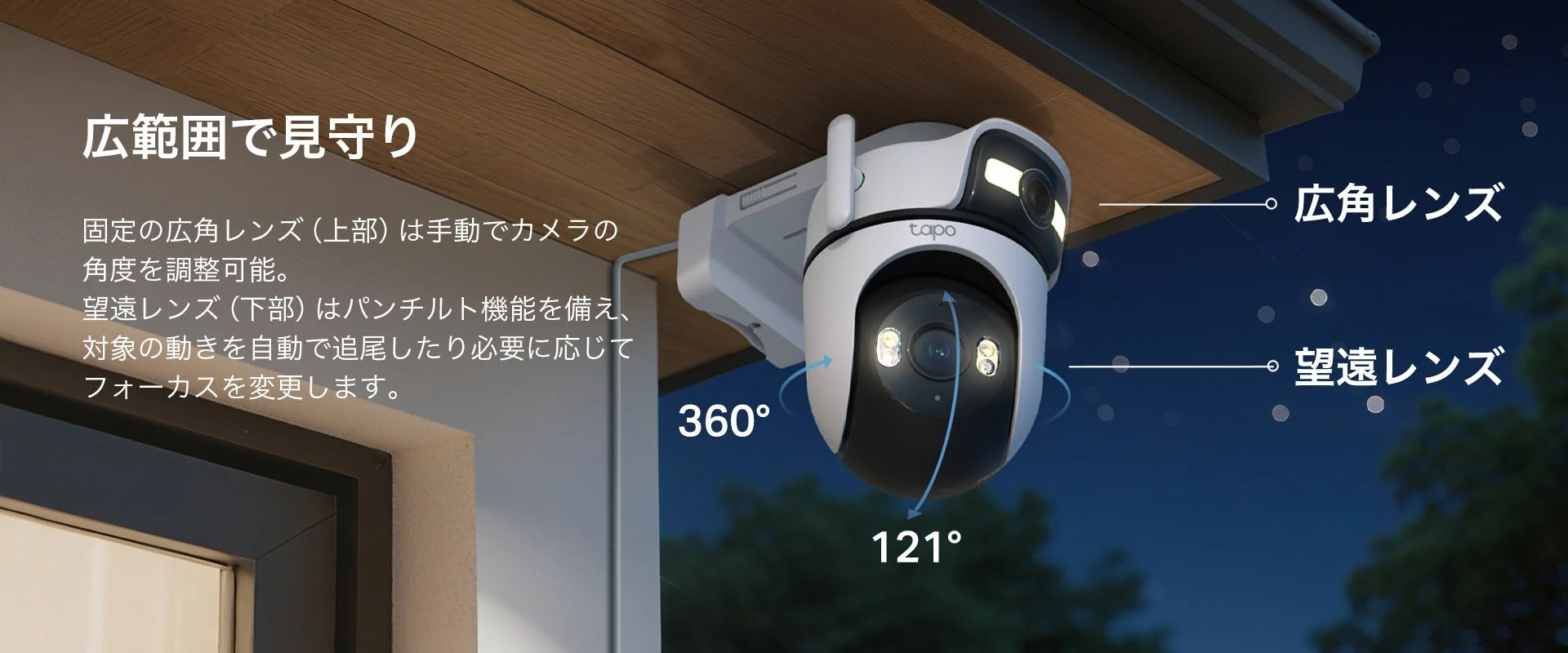 デュアルレンズカメラ