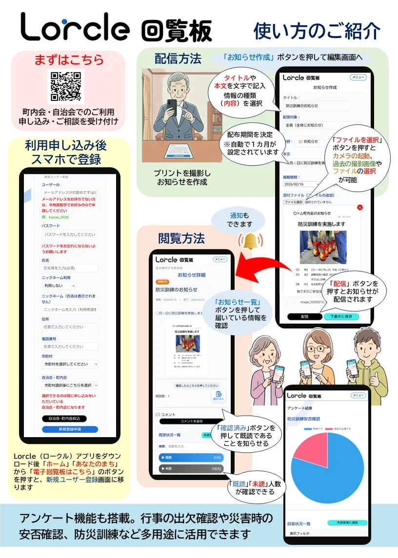 Lorcle回覧板 使い方のご紹介