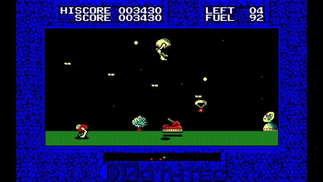 エギー PC-8801 ゲームプレイ画面