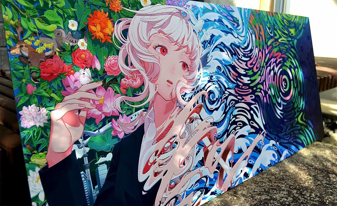 幻想的な美少女のアート作品