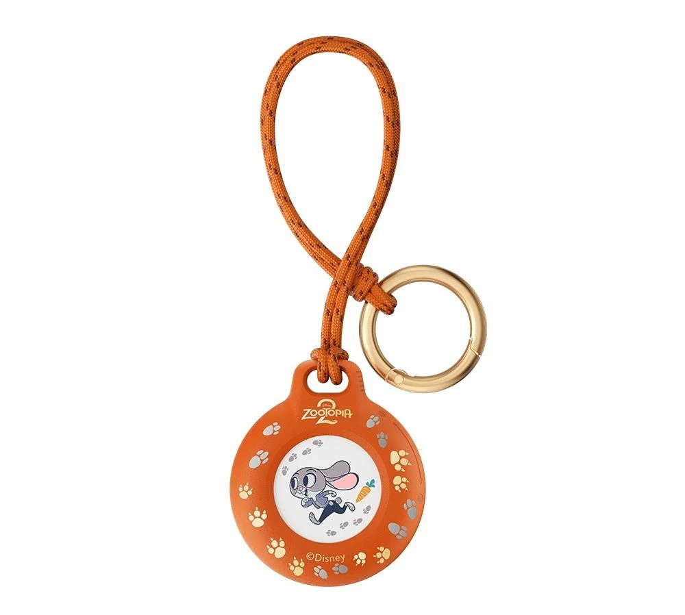 AirTag用 キーリング＆ストラップ付き 防水セキュアホルダー ズートピア