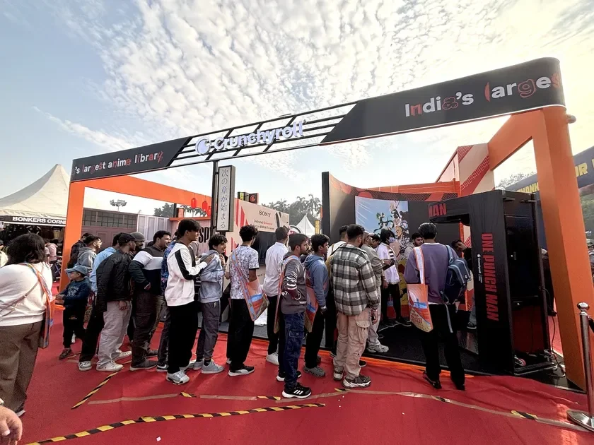 Crunchyrollのアニメイベントブースの様子