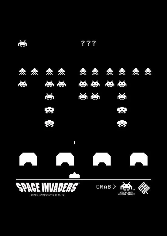 スペースインベーダー ゲーム画面