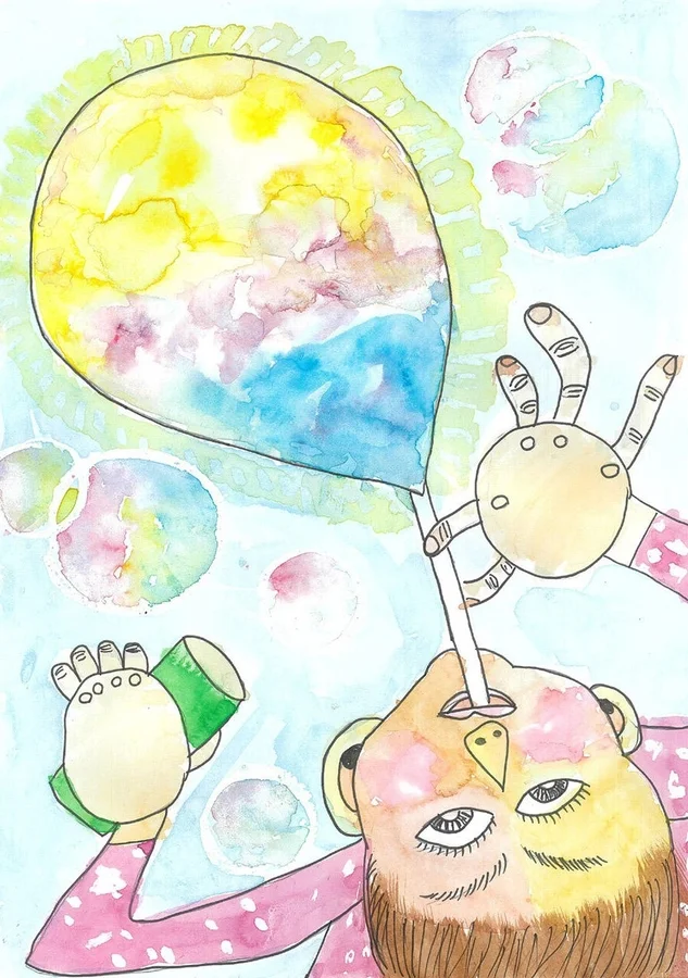 生きてるしゃぼん玉