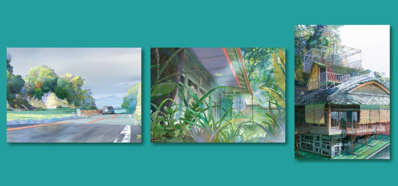 アニメ風の風景画