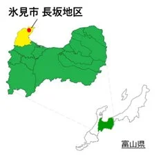 氷見市長坂地区の地図