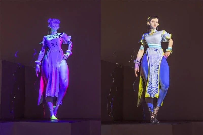 春麗プロジェクションマッピング