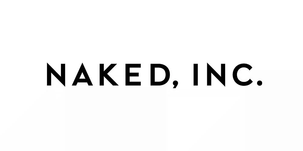 「NAKED, INC.」というテキストが黒い太字で表示された、白背景のシンプルなロゴ画像
