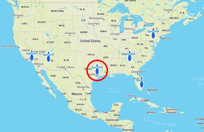 Round1 Willowbrook Mallの所在地を示す地図