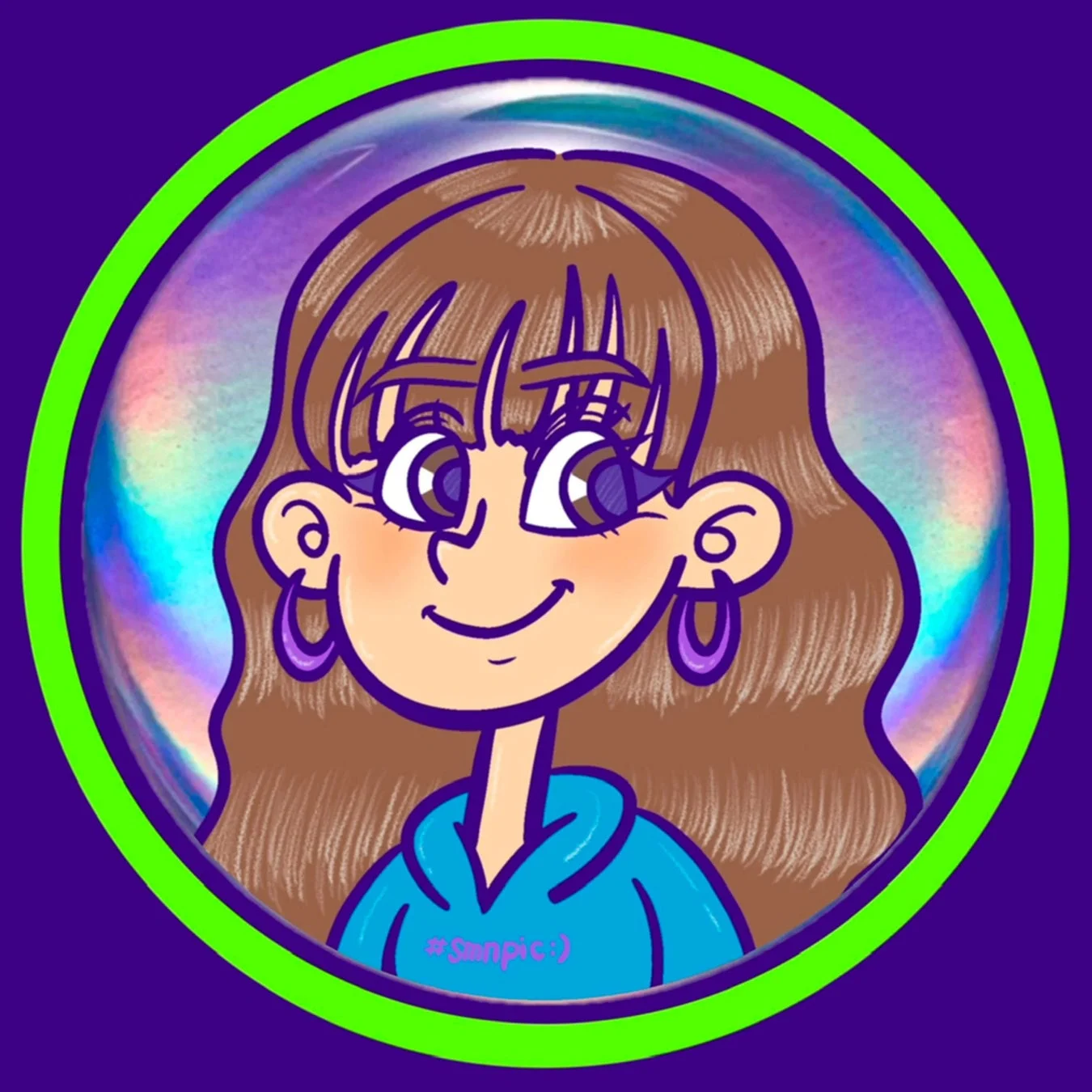 笑顔の女の子のイラスト