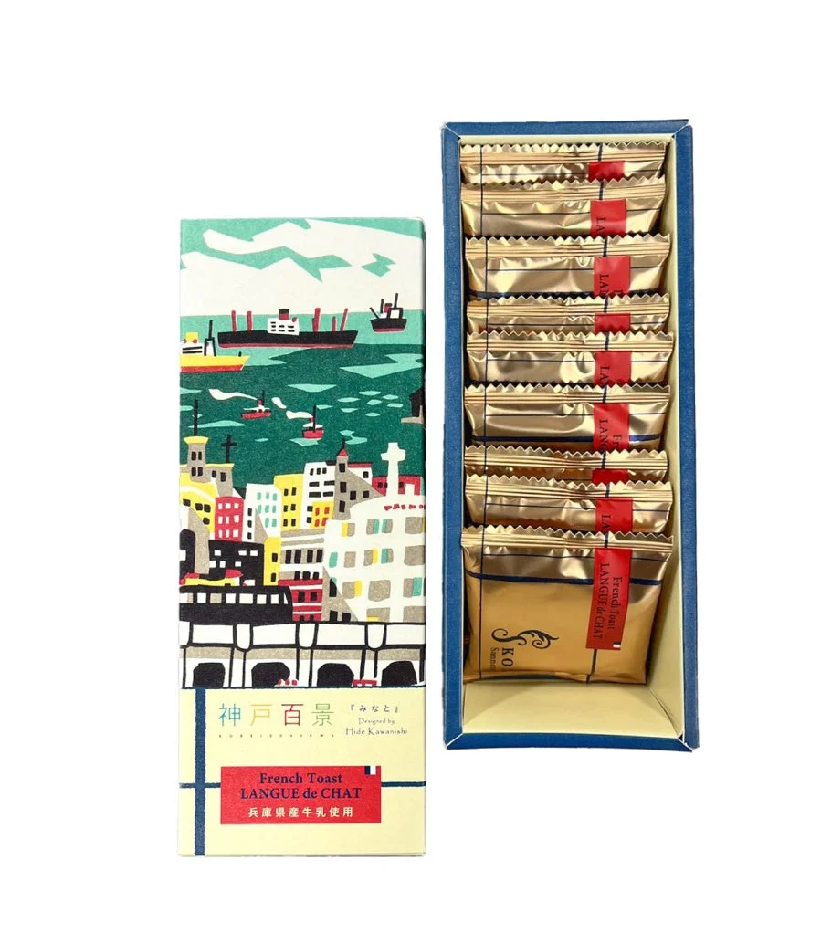 神戸三宮フレンチトーストラングドシャ 神戸百景パッケージ