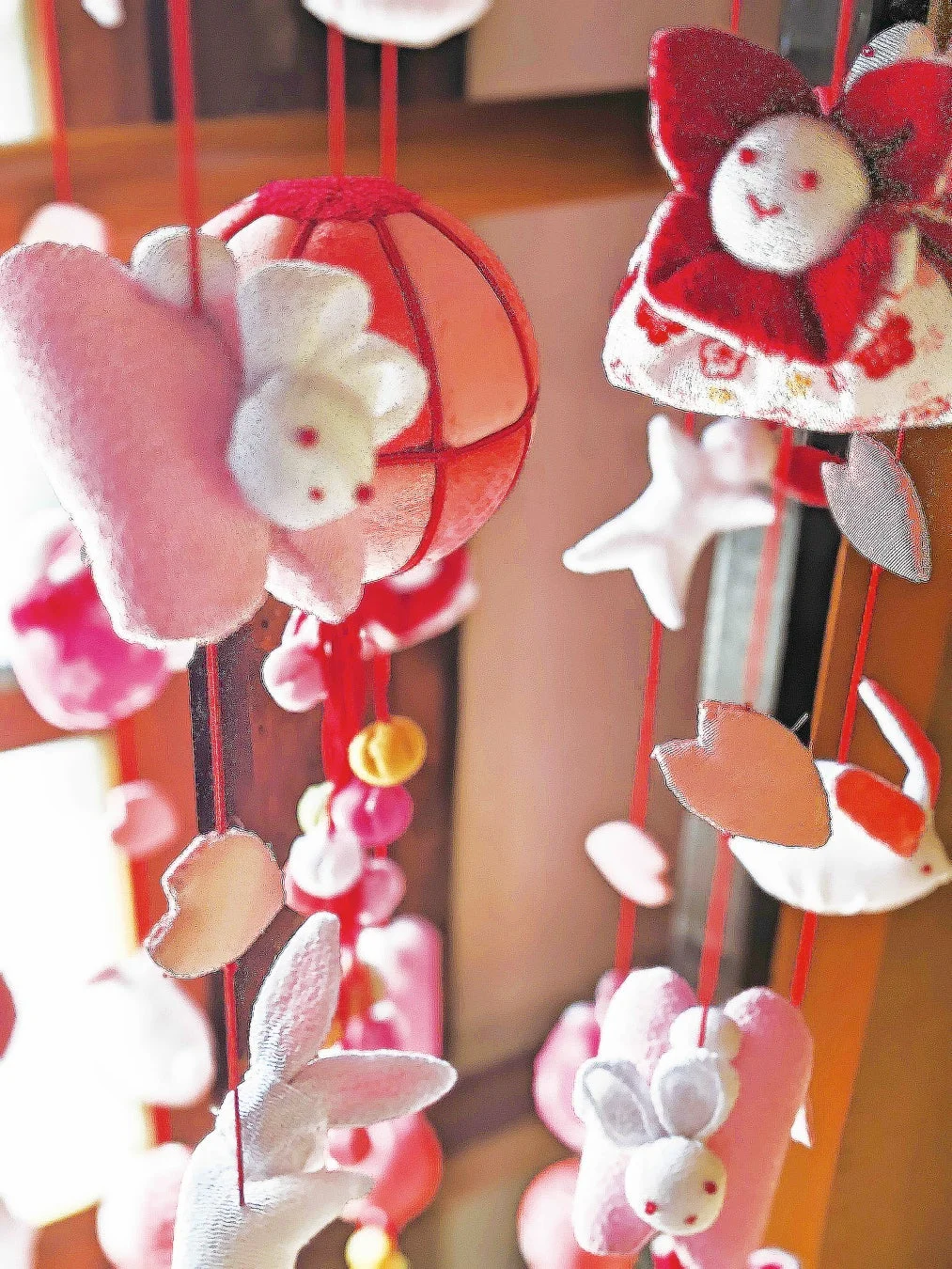 可愛らしい吊るし雛
