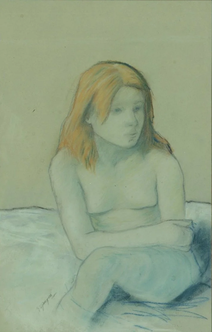 ゴーギャン「若い裸婦」のパステル画