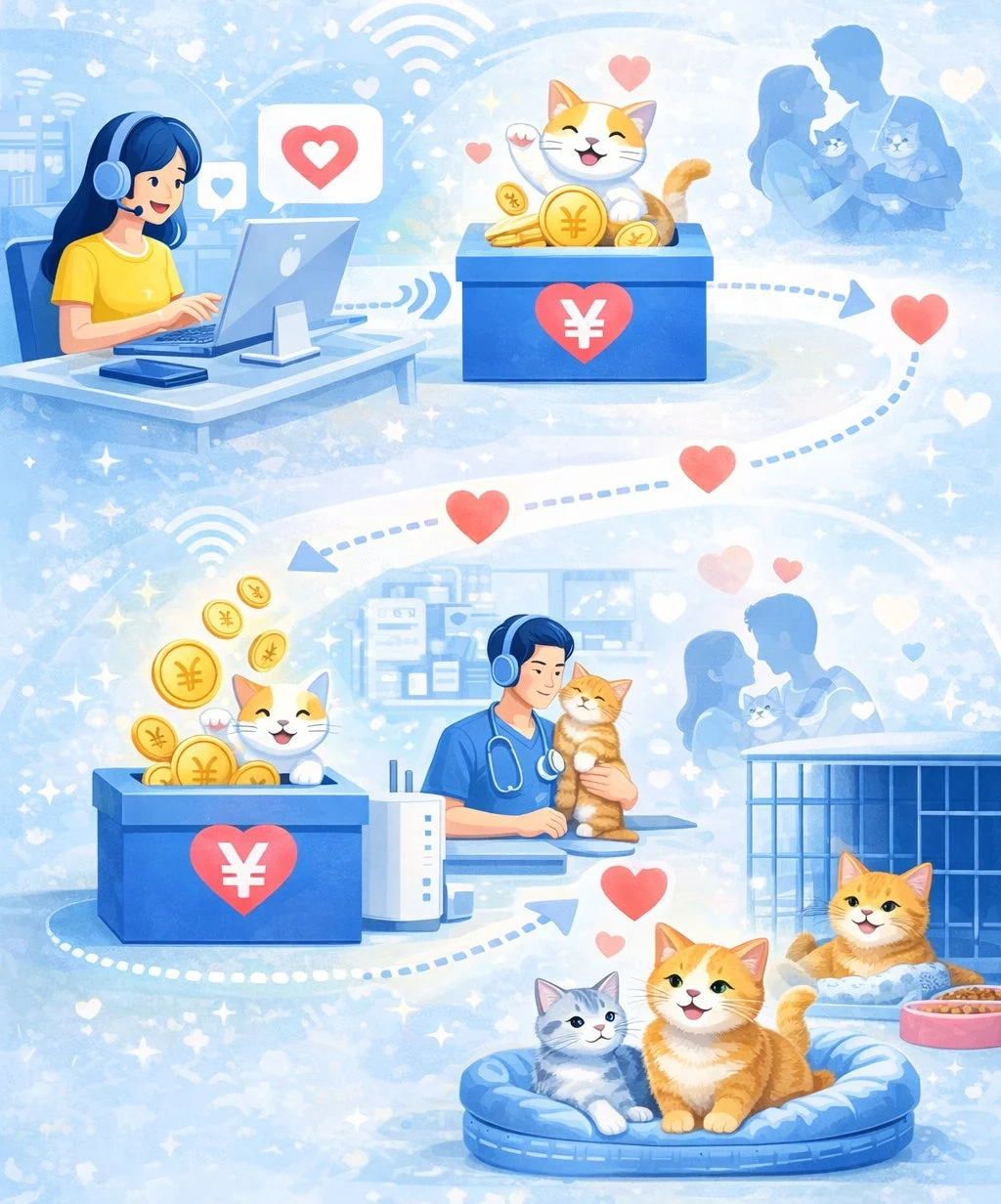 猫の保護と支援の流れ