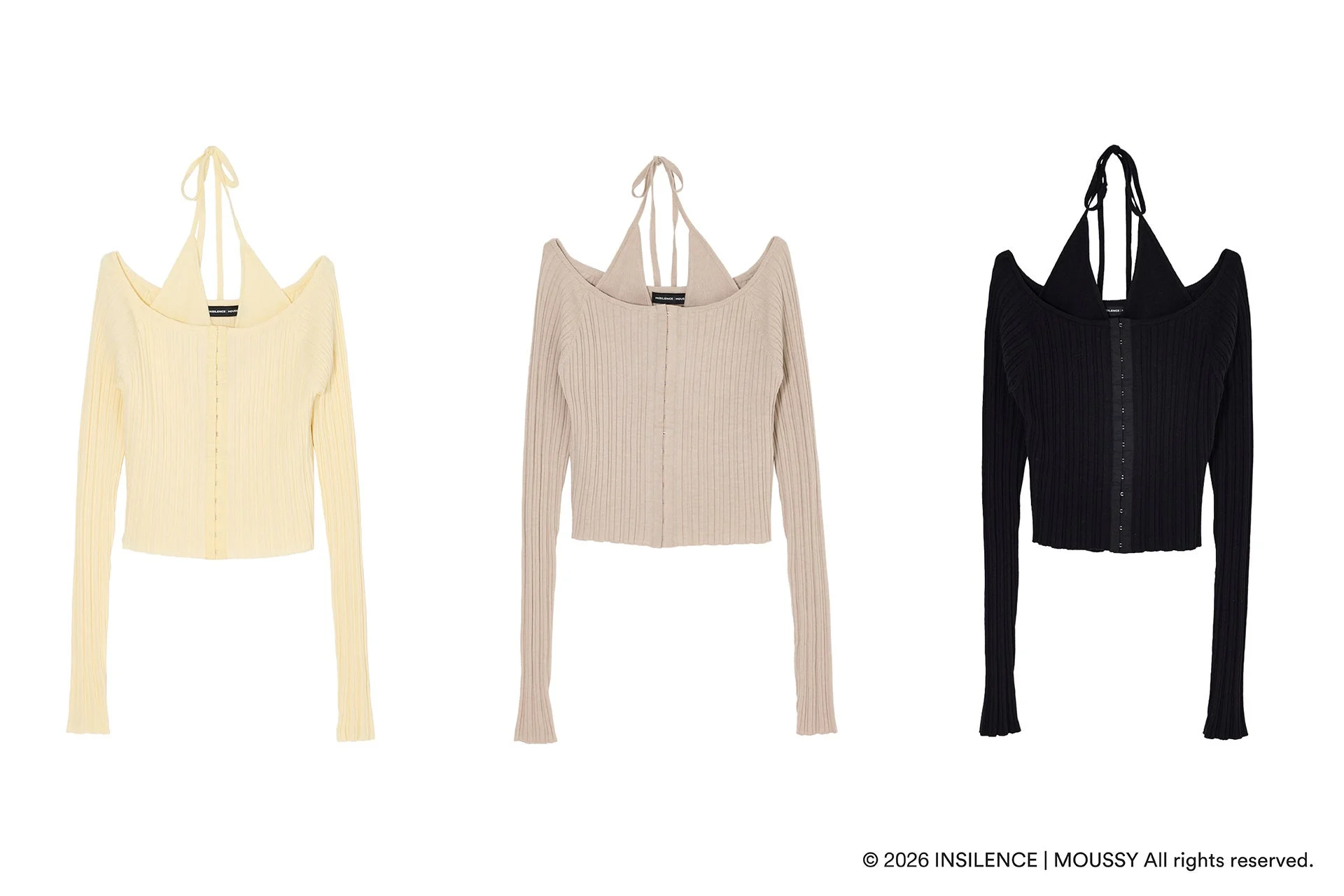 INSILENCE OFF SHOULDER KNIT