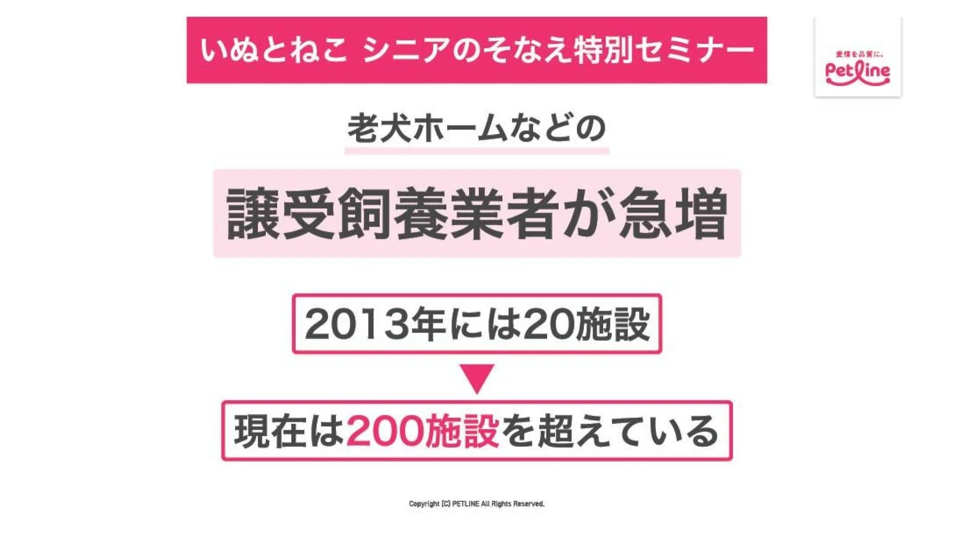 老犬ホームなどの譲受飼養業者の急増