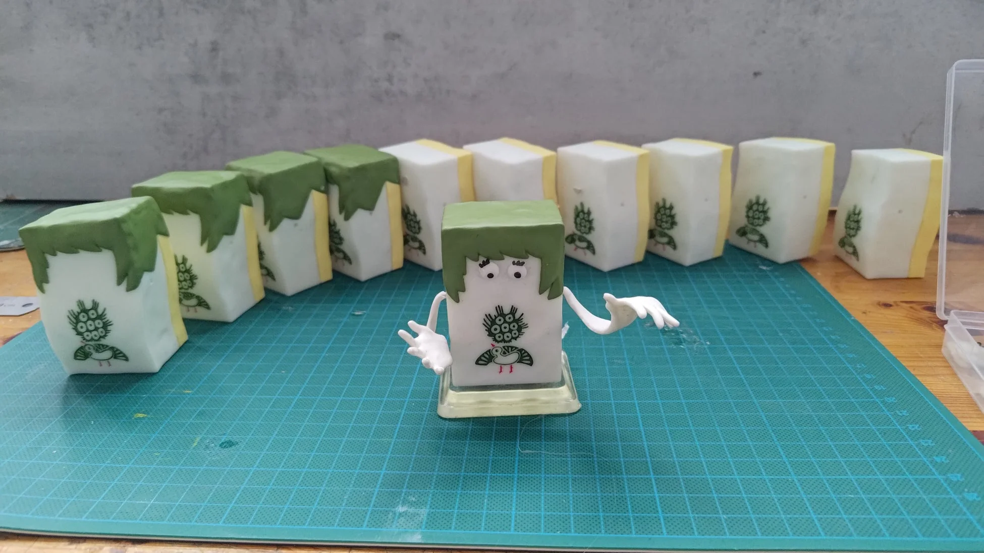 ストップモーション撮影に使われた人形たち