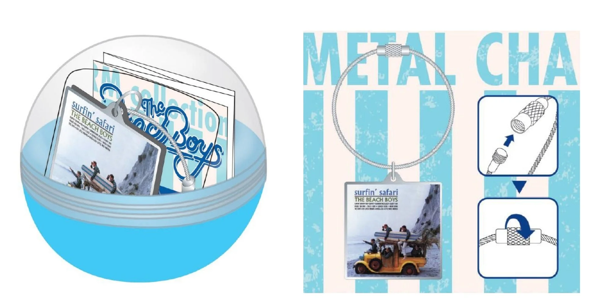 The Beach Boys「Surfin' Safari」メタルチャーム